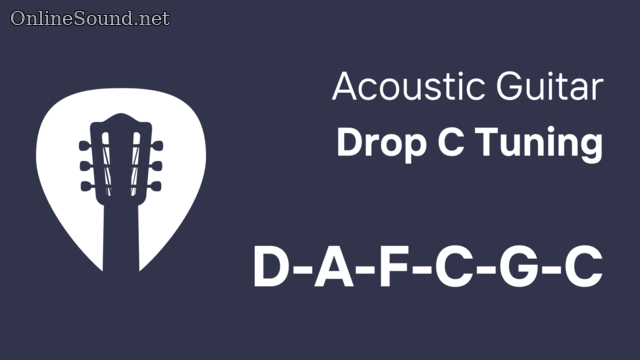 Real acoustic guitar sounds in Drop C Tuning