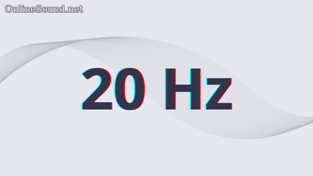 20 Hz Tone Sound Sine Wave