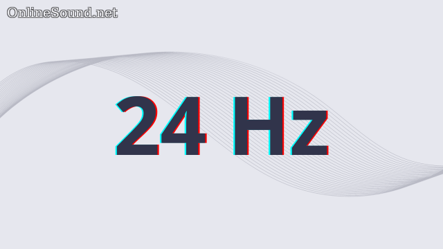 24 Hz Tone Sound Sine Wave