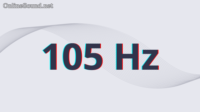 105 Hz Tone Sound Sine Wave