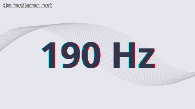 190 Hz frequency sound sample
