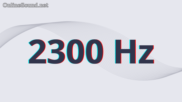 2300 Hz frequency sound sample