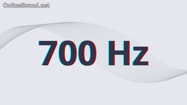 700 Hz Tone Sound Sine Wave