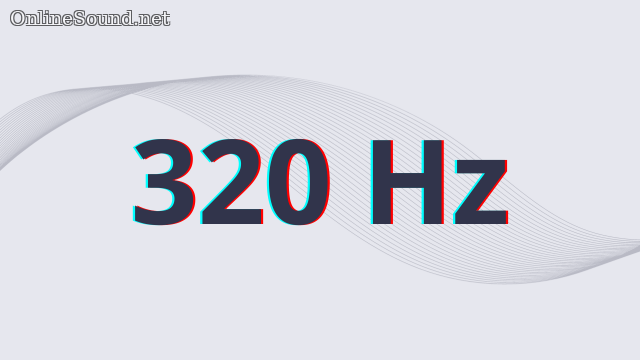 320 Hz Tone Sound Sine Wave