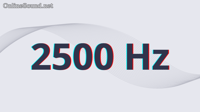 2500 Hz frequency sound sample