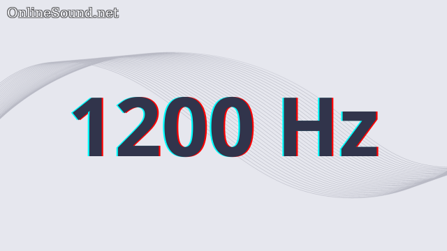 1200 Hz frequency sound sample