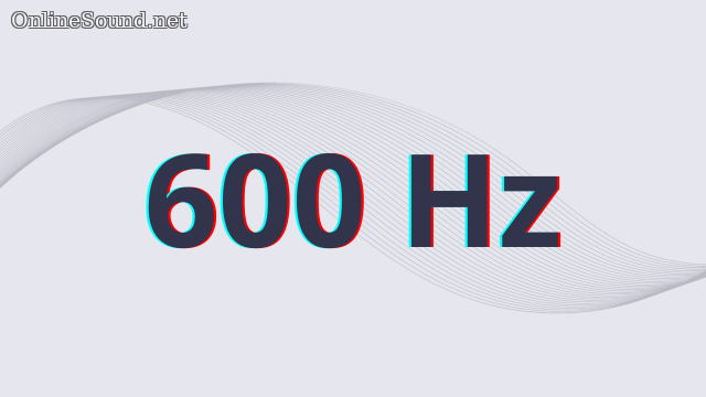 600 Hz Tone Sound Sine Wave