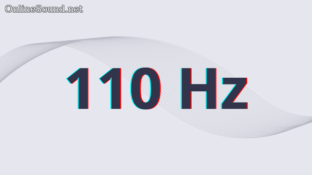 110 Hz frequency sound sample