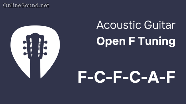 Real acoustic guitar sounds in Open F Tuning