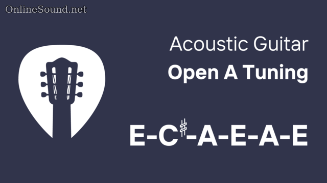 Real acoustic guitar sounds in Open A Tuning