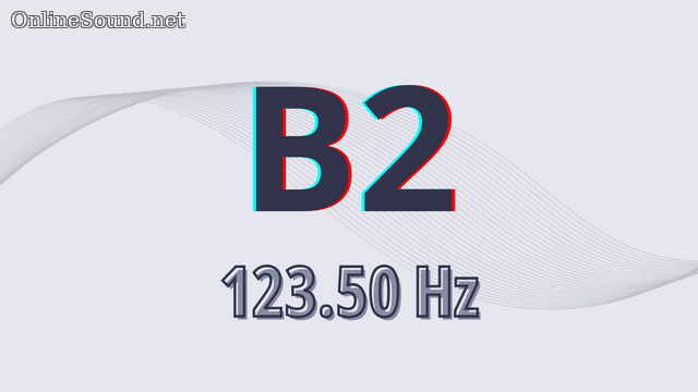 123.5 Hz Frequency Sound (Musical Note B2)