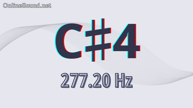 277.2 Hz Frequency Sound (Musical Note C#4)